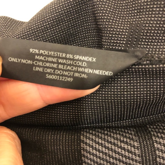 Lane Bryant black, gray plaid high waist leggings - Picture 5 of 6